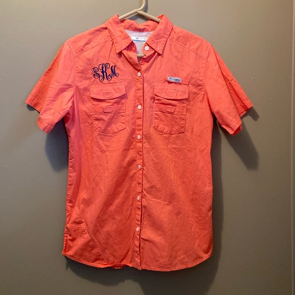 Men’s Columbia PFG Short Sleeved Button Up Vented Fishing Shirt Size X Small - Picture 1 of 14